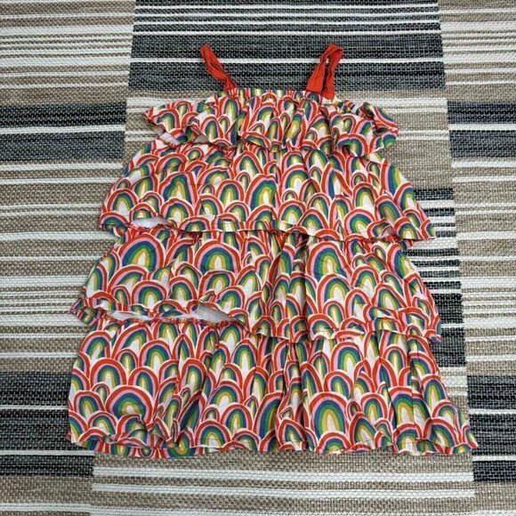 Tucker + Tate Other - Tucker + Tate Girl Tiered Dress Cotton Sleeveless Playful Rainbow Summer Multi 7